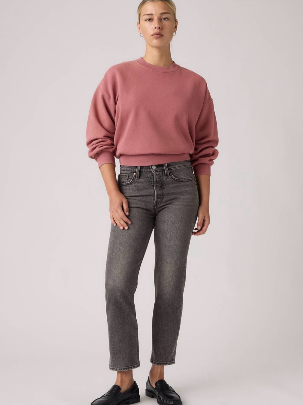 Levi’s Premium Wedgie Straight Ankle  High-Rise Jeans